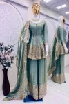 Kts 658 Fendy Satin Silk Embroidery Work Readymade Suits